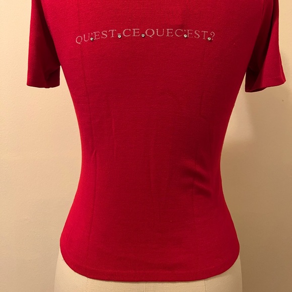 New Joseph A short sleeve silk knit top - Picture 6 of 6